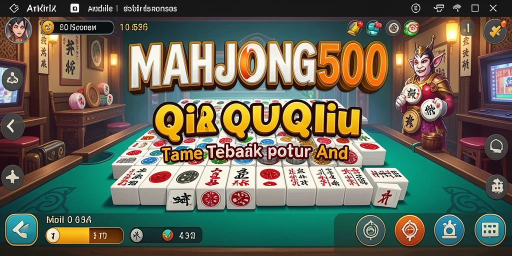 Screenshot gameplay MAHJONG500 menampilkan aksi seru QiuQiu.