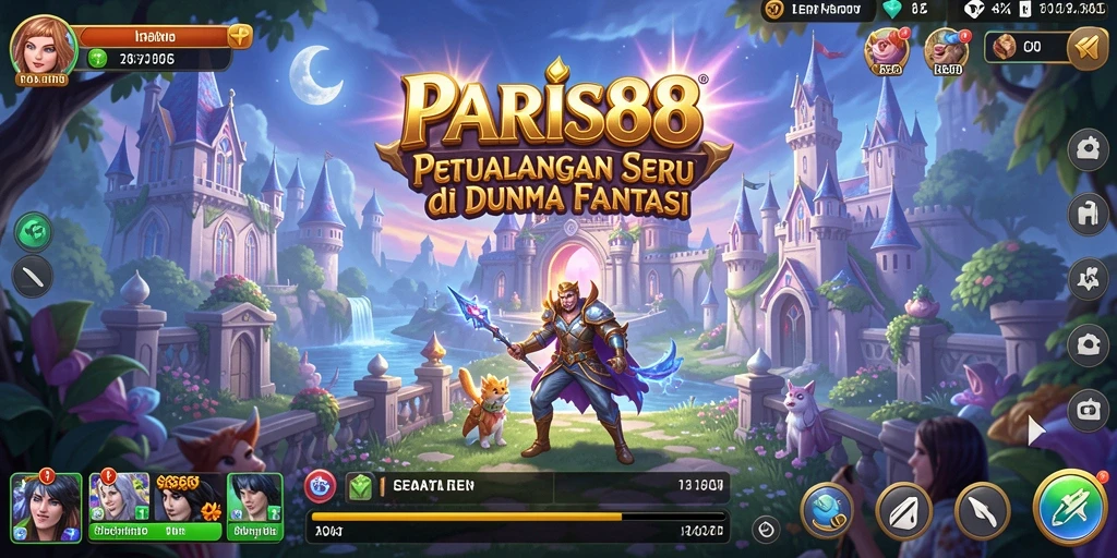 Tampilan gameplay seru dalam dunia petualangan PARIS88.