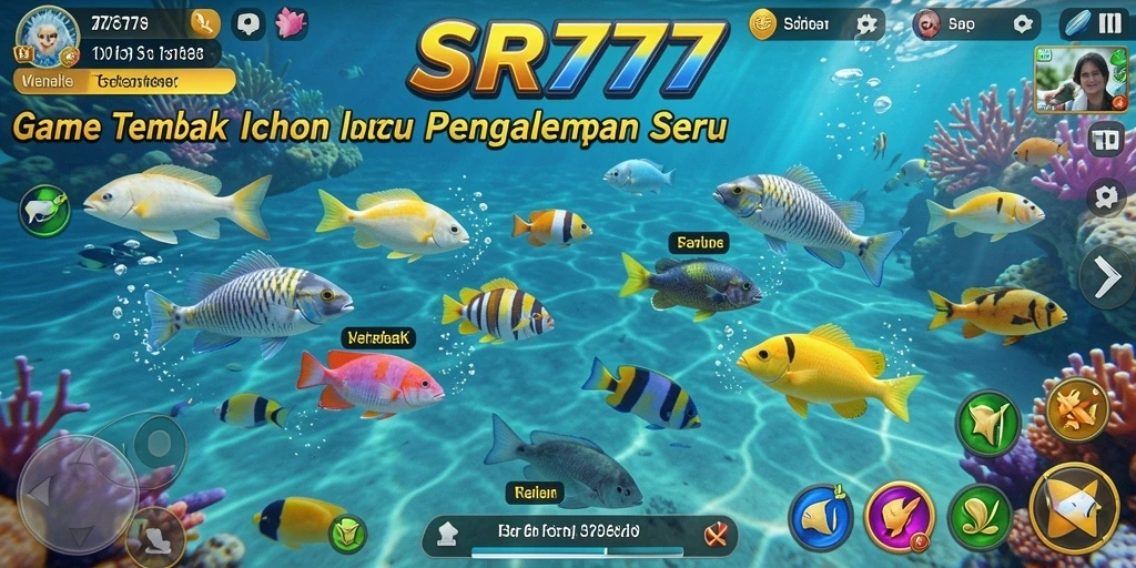 Tampilan gameplay SR777 yang seru saat menembak ikan.
