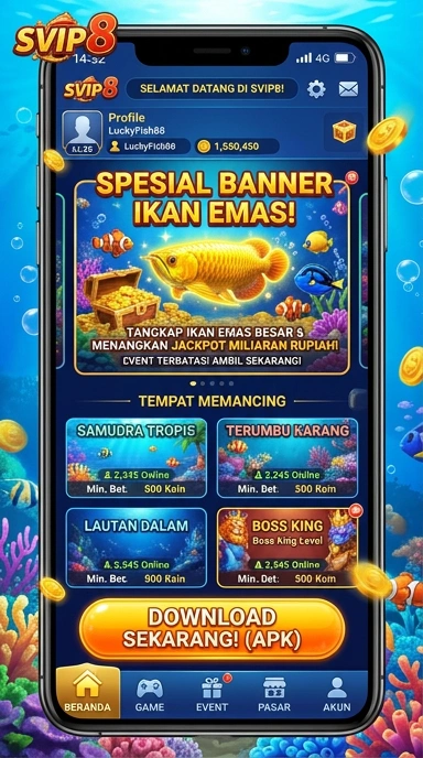 Tampilan antarmuka pengguna aplikasi svip8 yang sederhana dan menarik.